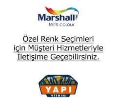 Marshall Silikonlu Özel Mat Silinebilir İç Cephe Boyası 1 Lt Kil Yeşili