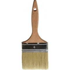 Ahşap Saplı  Kestirme Fırça No:4 (9 CM)